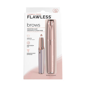 Finishing Touch Flawless Brows Eyebrow Hair Remover for Women, Electric Eyebrow Razor for Women with LED Light for Instant and Painless Hair Removal