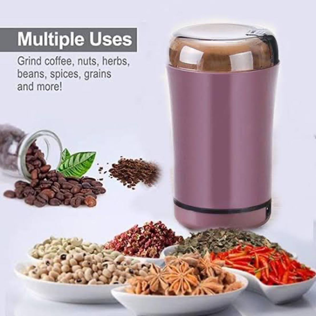 Mini Electric Coffee Grinder Powerful Cafe Grass Nuts Herbs Grains Pepper Tobacco Spice Flour Mill Coffee Beans Grinder Machine