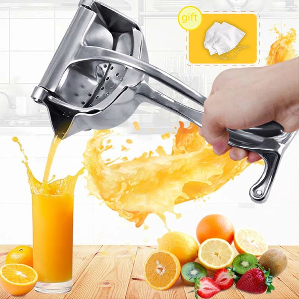 Manual Juice Squeezer Aluminum Alloy Hand Pressure Juicer Pomegranate Orange Lemon Sugar Cane Juice Kitchen Bar Fruit Tools – 700g