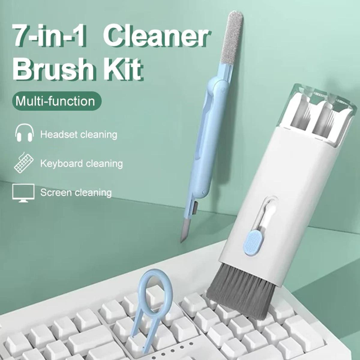 7 in 1 Computer Keyboard Cleaner Brush Kit Earphone Cleaning Pen For Headset iPad Phone Cleaning Tools Cleaner Keycap Puller Kit